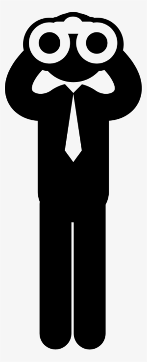 Vector Binoculars Man Png Library - Looking For Icon Png