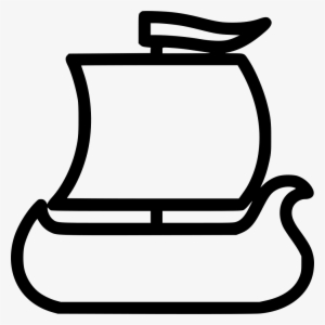 Png File - Icon Viking Ship