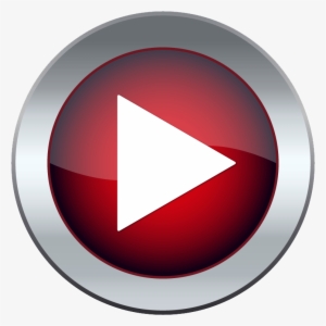 Red Play Button Png Svg Transparent Download - Play Button 3d Png