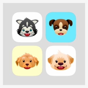 Dog Emoji Stickers Bundle 1 For Imessage On The App - Sticker