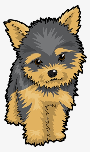 Yorkie Drawing - Yorkshire Terrier Cartoon Png