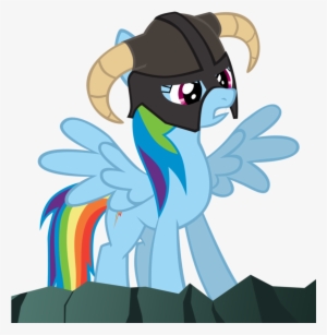 Mrlolcats17, Helmet, Rainbow Dash, Safe, Simple Background, - Skyrim Rainbow Dash