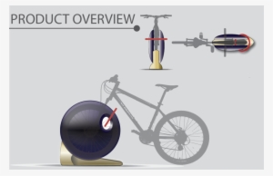 Eclipse Bike Rack - Hybrid Bicycle