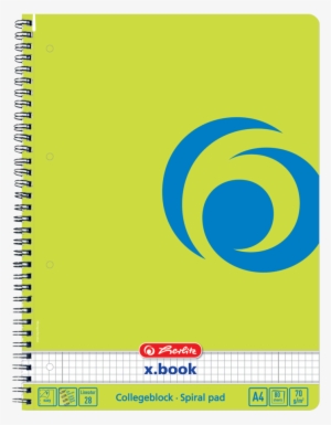 Spiral Notebook A4/80 Sporty Lemon - Herlitz Collegeblock Sporty Lemon / Din A4 / Spiralblock