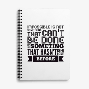 Dailyobjects Be The First Bw A6 Spiral Notebook Buy - Tote Bag Impossible2 Orig