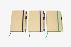 3 Pieces Of Recycled Notebook With A Ballpen Attached - Notebook