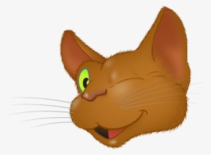 Brown Cat Emoji Messages Sticker-1 - Cat Yawns