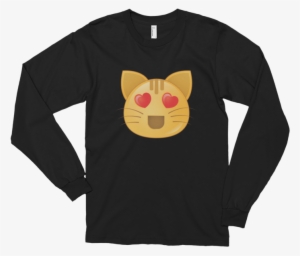 Expressive Heart Eyes Cat Emoji Unisex Long Sleeve - Symbol For Equality Over All