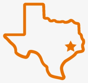 Houston, Tx Hurricane Harvey Relief Efforts - Small Texas State Outline