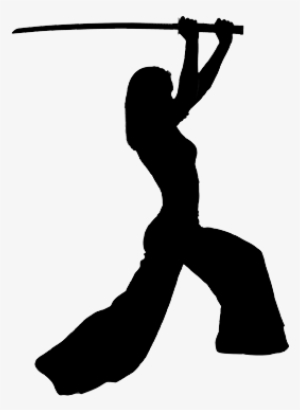 Sword A Major National Organization, Which Had Eliminated - Female Samurai Silhouette
