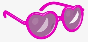 Heart Glasses Emoji - Pink Sunglasses Emoji
