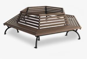 Octagonal Bench Around Tree- Origianl Decoration For - Скамейка Вокруг Дерева Png