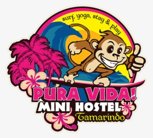 Pura Vida Mini Hostel Tamarindo Logo - Logos De Costa Rica Pura Vida