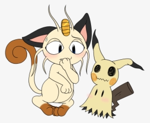 “i Ship Team Rocket's Meowth And Mimikyu - Meowth