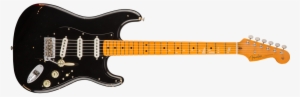 David Is Known For This Signature Black Fender Stratocaster - Squier Vintage Modified 70