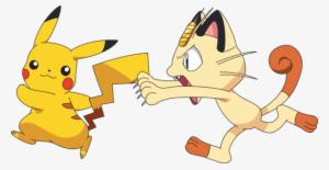 576px Pikachu And Meowth - Gusseted Cotton Bag Pocket Monster Pikachu & Nyarth