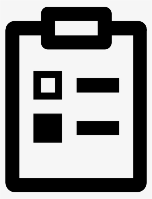 This Particular Icon Features A Shape Of An Outlines - Survey Icon White Png