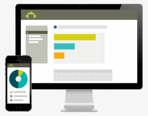 Showing A Computer With Analytical Data About A Survey - Encuesta En Computadora Png