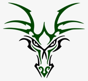 Green Dragon Head Logo
