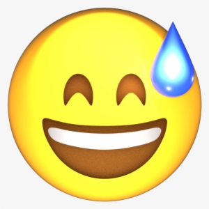 U 1f605“smiling Face With Open Mouth And Cold Sweat” - Smily Face Emoji