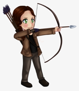Vector Freeuse Download Archery Drawing Hunger Games - Hunger Games Katniss Cartoon