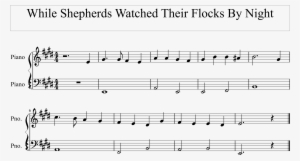 Source - Pianoandsynth - Com - Report - Dotted Half - While Shepherds Watched Their Flocks Keyboard Notes
