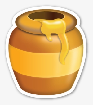 Hand Emoji Clipart Food Single - Pot De Miel Winnie L Ourson