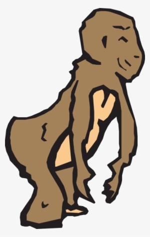 Chimp Art Svg Clip Arts 378 X 599 Px