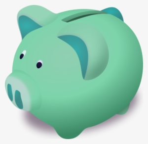 Blue Piggy Bank Clipart - Piggy Bank Clip Art