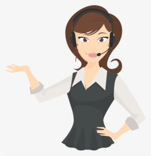 Support@gabbyville - Com - Receptionist Cartoon Png