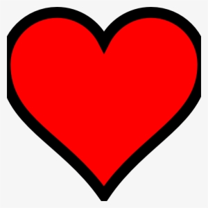 Plain Red Heart No Background Clipart Jpg Black And - Red Heart Shape High Resolution