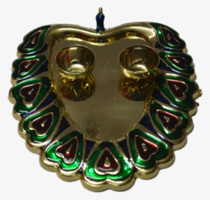 Peacock Feather Design Kumkum Cups - Feather