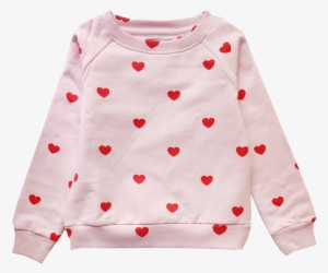 Hugo Loves Tiki Sweatshirt Kip And Co Red Hearts - Sweatshirt