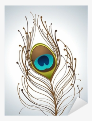 Gradient And Color Peacock Feathers Sticker • Pixers® - Beautiful Peacock Feather