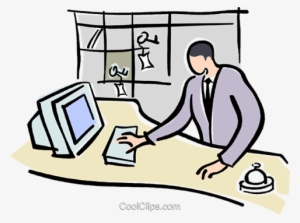 Hotel Front Desk - Clip Art