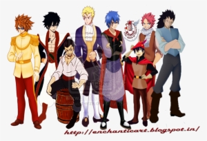 Crossover Boys Of Fairy Tail - Upcycled Steampunk Clothing, Prince Charming Costume,