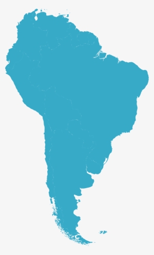 Open - South America Blue Map