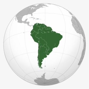 Map Of South America - South America Continent On Globe