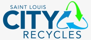 Saint Louis City Recycles-blue Text Color - City One Tourism & Travel Llc