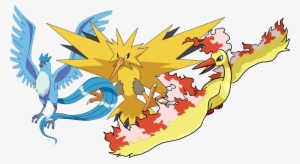 Shiny Moltres Articuno And Zapdos - Pokemon Articuno
