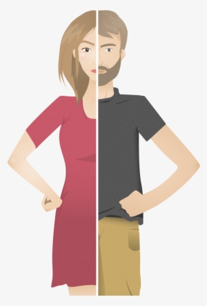 Vector Illustration - Man And Woman Vector Png