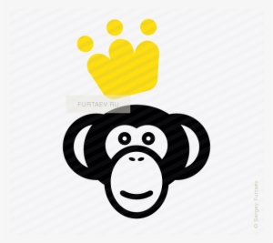 Vector Icon Of Monkey With Crown - Code Monkey Shot Glass