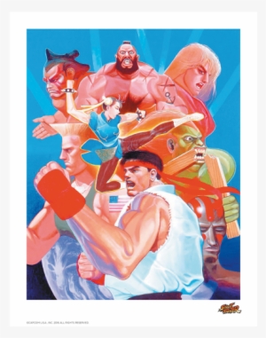 Street Fighter Lithograph Hadouken - Street Fighter Ii Poster