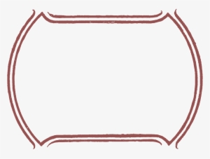 Digital Frame Marsala Red - Shabby Chic Border Png