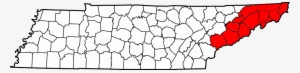 Map Of Tennessee Highlighting Former State Of Franklin - State Of Franklin Map