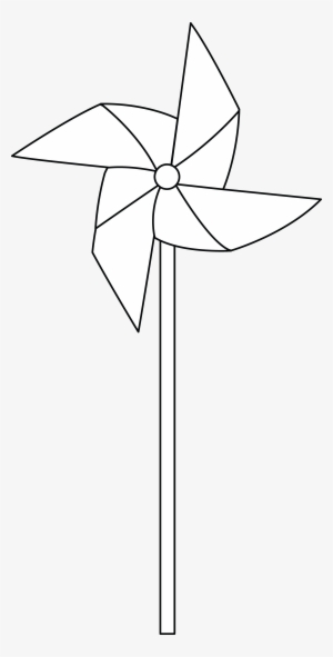 Colorable Free Clip Art - Pin Wheel Vector