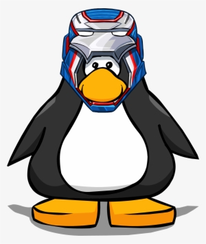 Iron Patriot Helmet From A Player Card - Penguin With A Medal