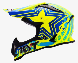 Strike Eagle Patriot Blue - Kyt Strike Eagle Patriot Blue Yellow