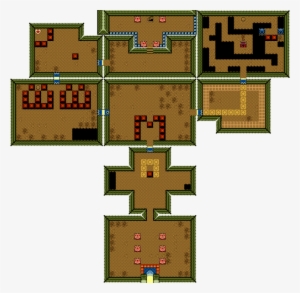 Maku Path Dungeon Map - Zelda Oracle Of Ages Dungeon - 613x599 Png 