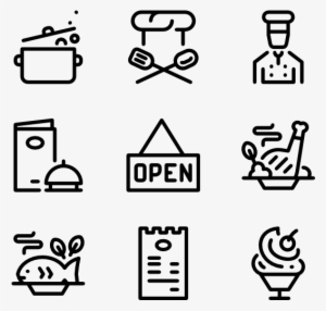 Restaurant Elements - Icons Contact